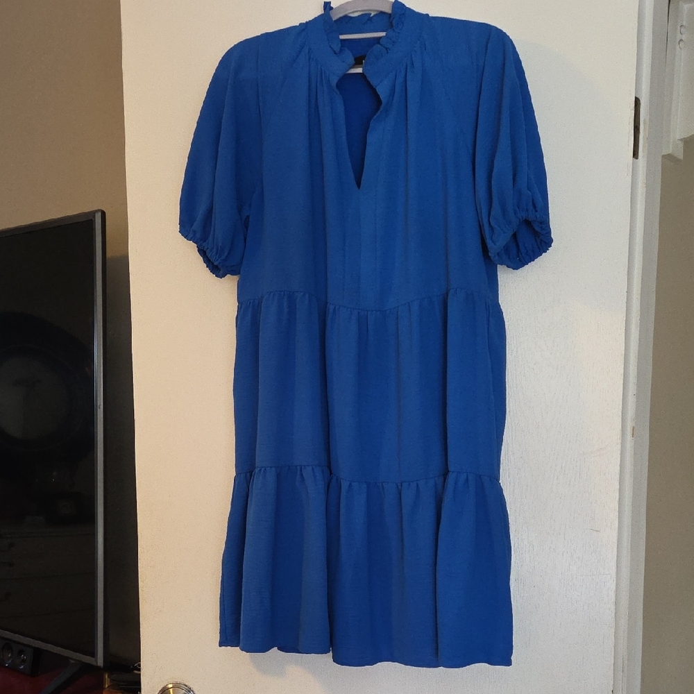 MSK Vibrant Blue Midi Dress